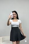 Kare Yaka Penye Tişört Beyaz - 21804.200.