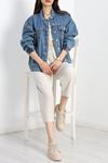 Denim Kot Ceket Mavi - 1171.1966.
