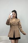Efruza Marka Astarlı Blazer Ceket Vizon - 70119.1991.