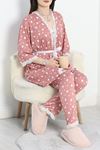 Milan Kumaş 3'Lü Pijama Set Pudrakalp - 50147.1857.