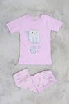 5-12 Yaş Kapri Çocuk Pijama Takımı Lila - 50411.1951.