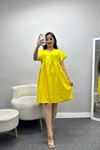 Poplin Kumaş Elbise Sarı - 40978.701.