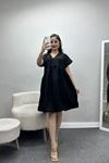 Poplin Kumaş Elbise Siyah - 40978.701.