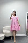 Krep Kumaş Elbise Pembe - 40979.701.