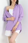 Oversize Gömlek Lila - 40985.701.