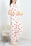 Alt Üst Aynı Milan Pijama Takımı Beyazkalp - 70594.1929.