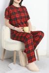 Alt Üst Aynı Milan Pijama Takımı Kırmızımint - 70594.1929.