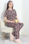 Alt Üst Aynı Milan Pijama Takımı Siyahlila - 70594.1929.