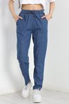 Bel Lastikli Pantolon Mavi - 40744.1431.