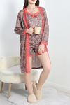 Jarse Polyester Şortlu Set Kırmızısiyah - 70109.1049.