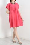 Poplin Kumaş Elbise Fuşya - 40978.701.
