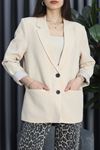 Kruvaze Blazer Ceket Bej - 70138.1995.