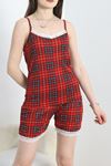 Pegasus Şortlu Pijama Takımı Kırmızıekose - 50388.1048.