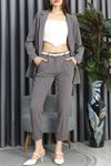 Dabıl Kumaş Blazer Pantolon Takım Füme - 70120.1397.