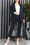 Dabıl Kumaş Blazer Pantolon Takım Lacivert - 70120.1397.