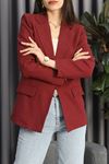 Flom Blazer Ceket Bordo - 41128.1991.