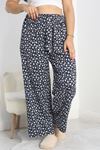 Büyük Beden Bürümcük Pijama Altı Lacivert - 50429.2006.