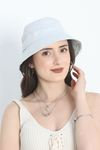 Piercing Detay Bermuda Şapka Beyaz - 40757.1736.
