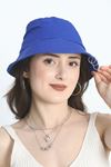 Piercing Detay Bermuda Şapka Saks - 40757.1736.
