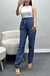 Bel Lastikli Pantolon Mavi - 40764.1431.