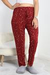 Büyük Beden Pijama Altı Bordo - 50452.1048.