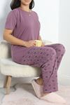 Büyük Beden Poliviskon Pijama Takımı Koyulila - 50161.1048.