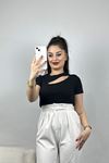 Omuz Detaylı Body Siyah - 70272.599.
