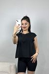 Kolsuz Viskon Bluz Siyah - 80007.1095.