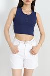 Çıtçıtlı Sıfır Kol Body Lacivert - 40782.1723.