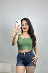 Kalın Askı Crop Atlet Çağla - 40797.1723.