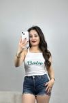 Baskılı Atlet Beyazyeşil - 70321.1092.