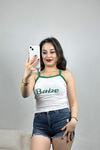 Baskılı Atlet Yeşilbeyaz - 70321.1092.