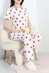 Alt Üst Aynı Pegasus Pijama Takımı Beyazkırmızı - 50419.1048.