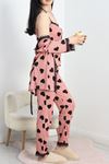 Pegasus Üçlü Pijama Takımı Pudrasiyah - 70044.1048.
