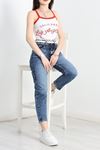 Baskılı Atlet Kırmızıbeyaz - 70323.1092.