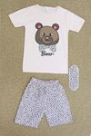 5-12 Yaş Kız Çocuk Pijama Takımı Pudra1 - 50414.1951.