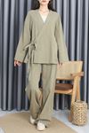 Asimetrik Kimono Takım Haki - 70153.2000.