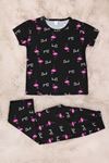 4-13 Yaş Kız Çocuk Pijama Takımı Siyahflamingo - 402.1287.