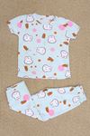 4-13 Yaş Kız Çocuk Pijama Takımı Suyeşili - 402.1287.