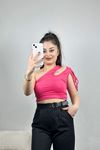 Tek Omuz Bluz Koyupembe - 41388.1595.