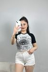 Baskılı Tişört Siyahbeyaz - 70328.336.