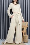 Gofre Bluz Pantolon Takım Bej - 80031.483.