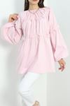 Çiçek Detaylı Tunik Pembe - 50483.1988.