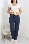Büyük Beden Pijama Altı Lacivert1 - 50452.1048.
