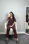 Süprem Düğmeli Pijama Takımı Laciekose - 50194.1857.