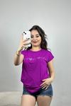 Kalp İşlemeli Bluz Mor - 20928.599.