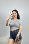 V Yaka Crop Bluz Dumangri - 41244.1723.