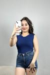 Bisiklet Yaka Sıfır Kol Bluz Laci - 41263.1723.