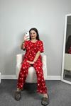 Alt Üst Aynı Viskon Pijama Takımı Kırmızıyıldız - 485.1287.