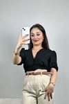 Düğme Detaylı Bluz Siyah - 41405.1595.
